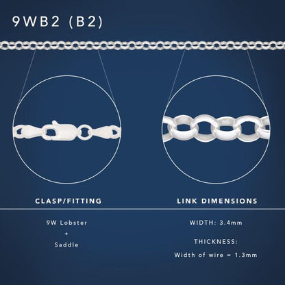 White Gold Belcher Chain