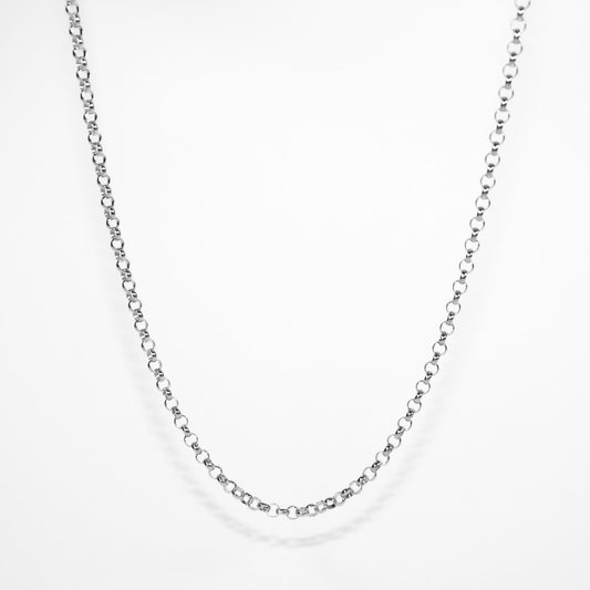 White Gold Belcher Chain